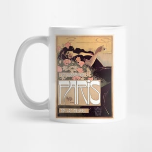 LOS CIGARRILLOS PARIS The Best 1901 by Art Nouveau Artist Aleardo Villa Mug